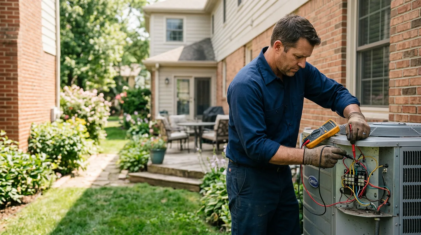 HVAC technician working near Bethel, ME